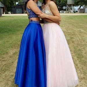 Sapphire Blue prom dress